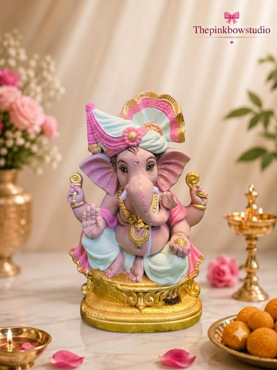 Eco-Friendly Pastel Ganesh Murti