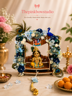 Peacock Theme Laddu Gopal Jhula