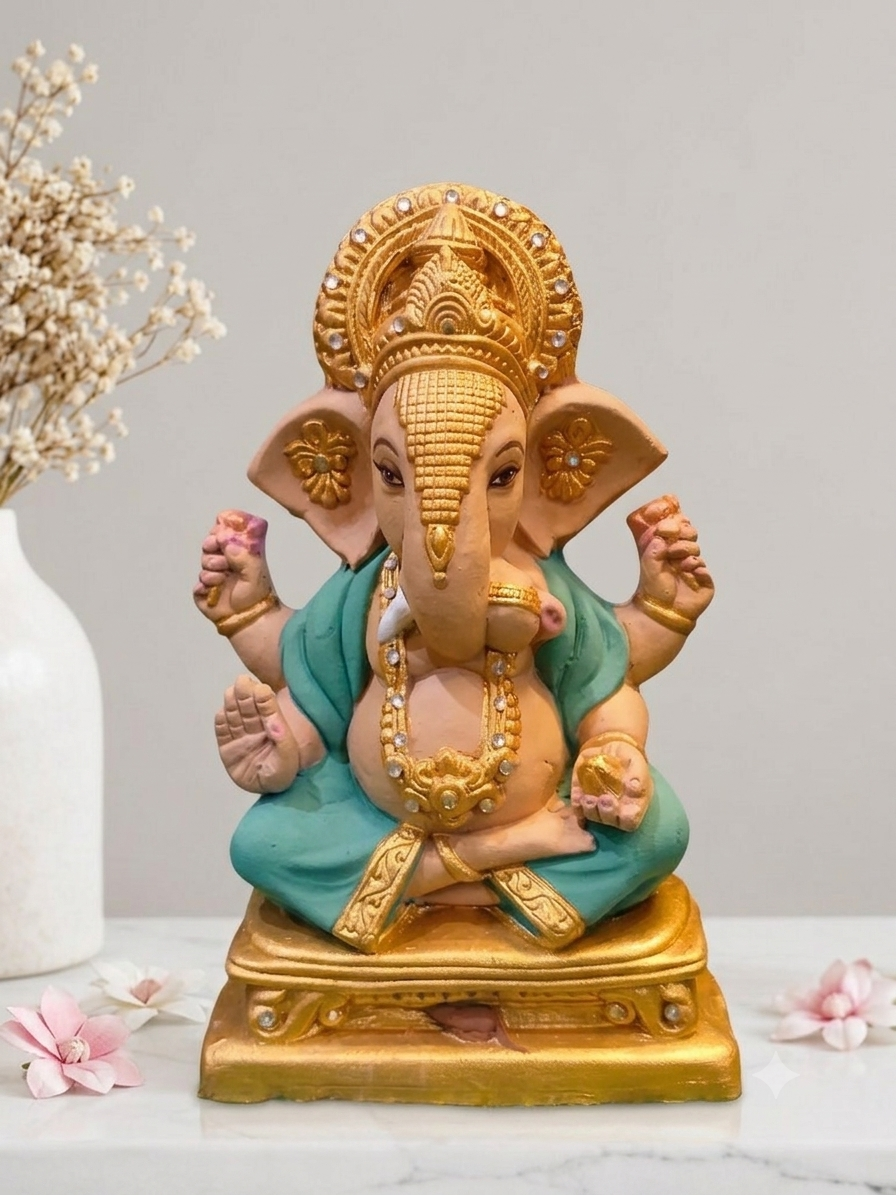 Lord Ganesha Idol in Dagdusheth Style