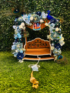 Peacock Theme Laddu Gopal Jhula