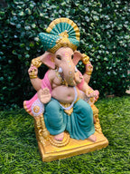 Maharaja Diamond Studded Trunk Eco Friendly Murti