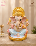 Pastel & Gold Eco-Friendly Ganesha Idol