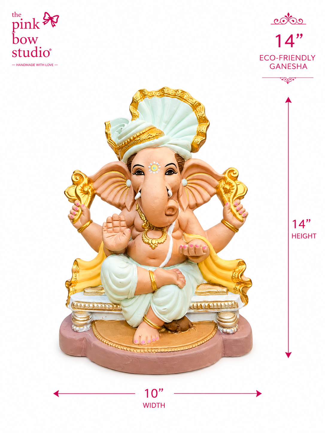 Majestic Eco-Friendly Pheta Ganesha