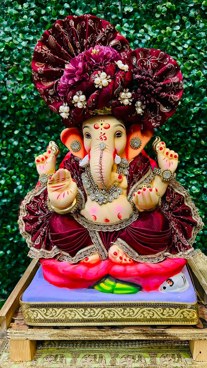 16 INCH Skandapurvaja Eco-Friendly Ganpati | Plant-A-Ganesha