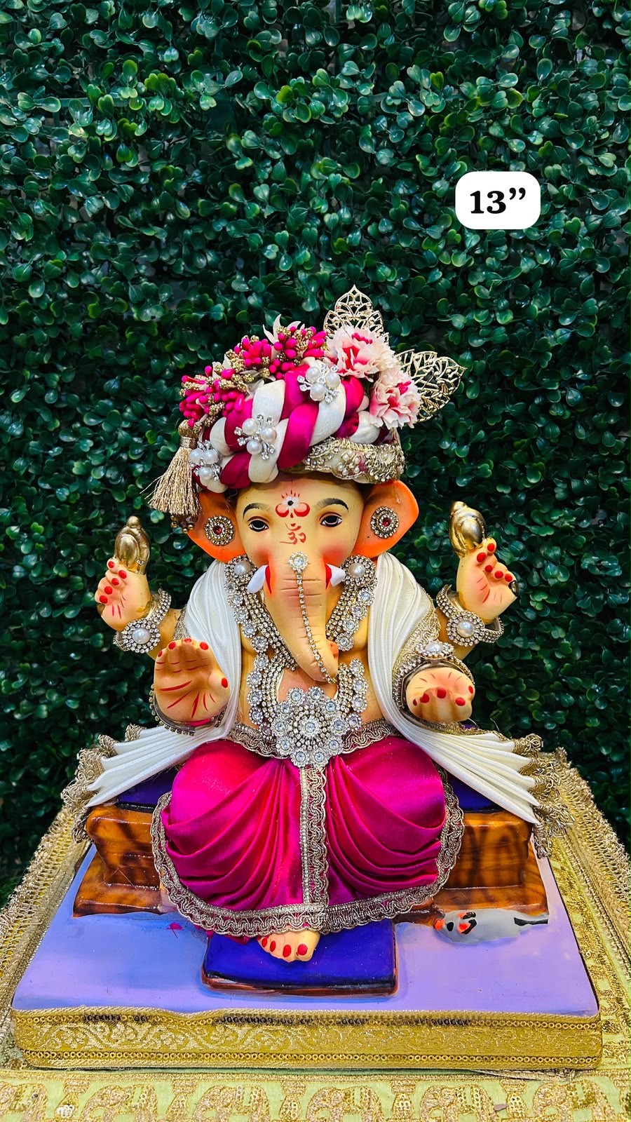 13INCH Dantavaktra Eco-Friendly Ganpati | Plant-A-Ganesha