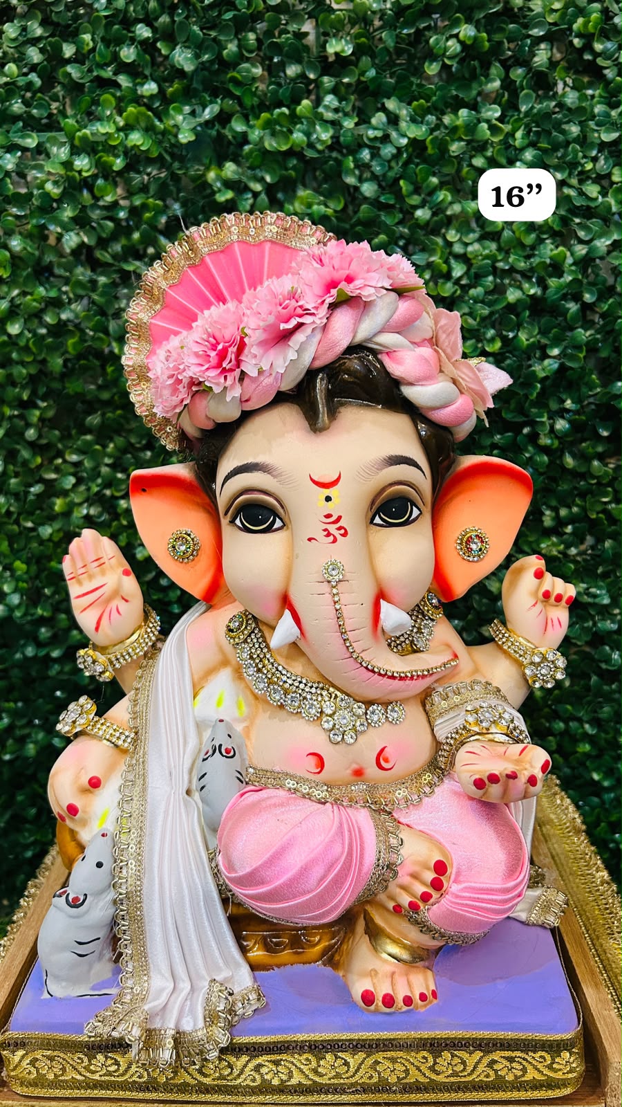 16 INCH Vakratunda Eco-Friendly Ganpati | Plant-A-Ganesha