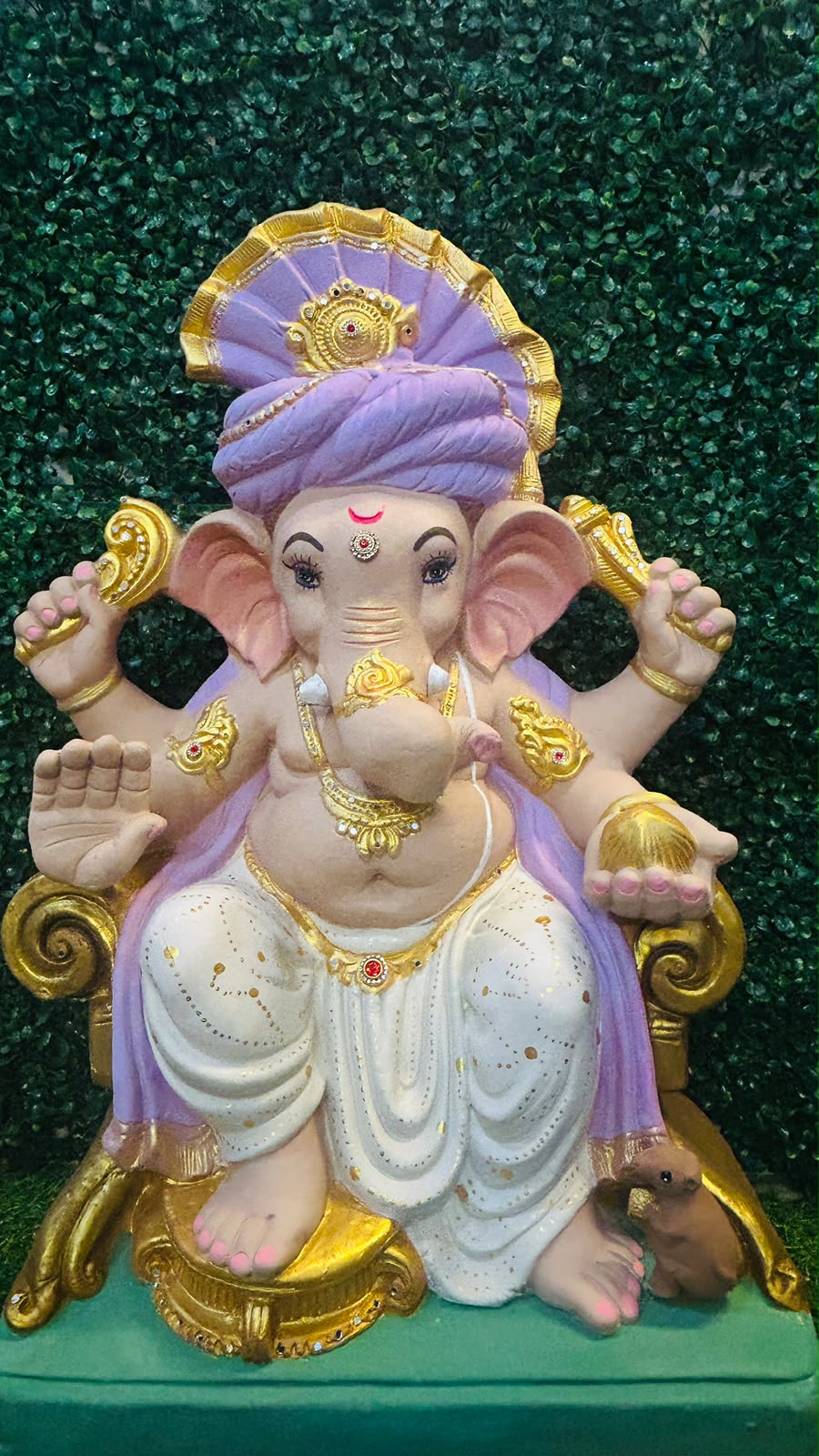 28 Inches Eco Friendly Hand Painted Ganesha