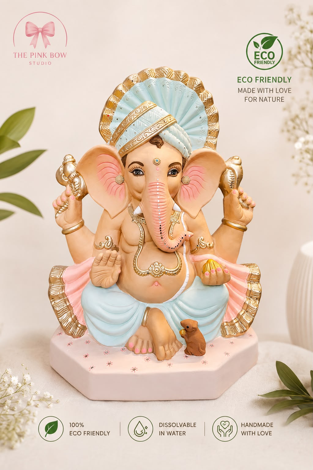 28 Inches Eco-Friendly Hand Painted Ganesha | Plant-A-Ganesha