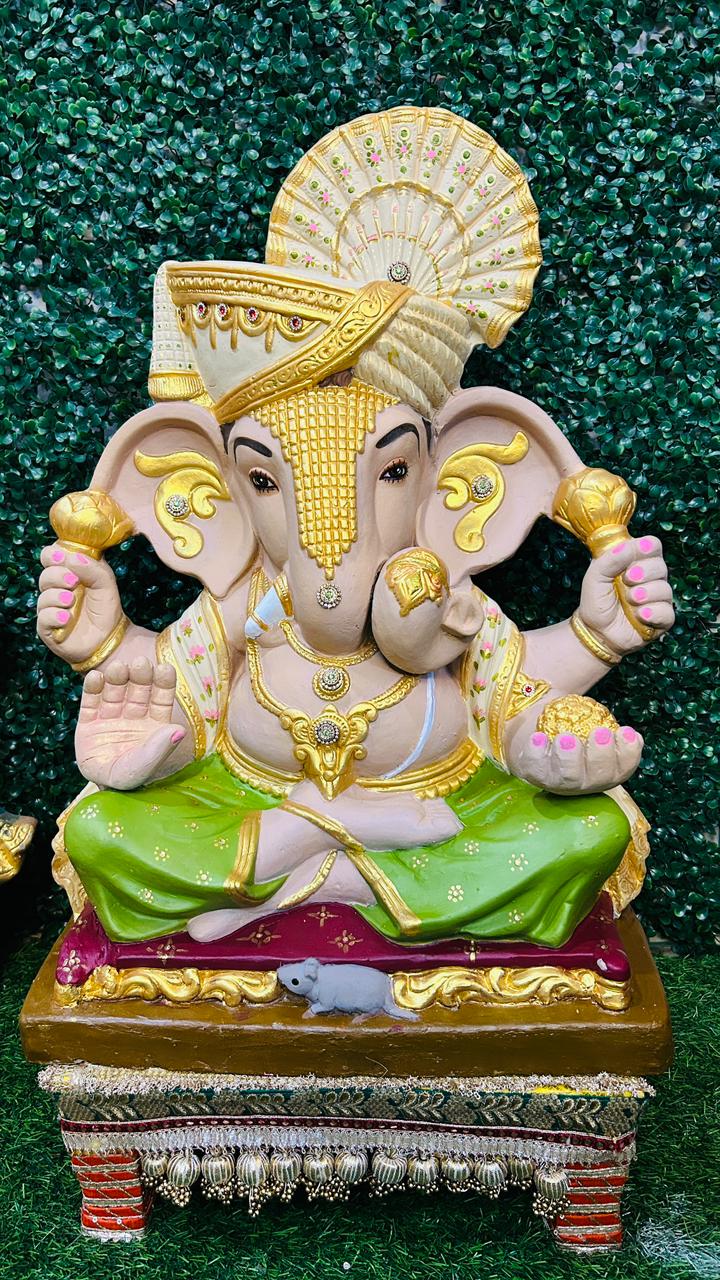 26INCH Eco-Friendly Hand-Painted Ganesha | Plant-A-Ganesha