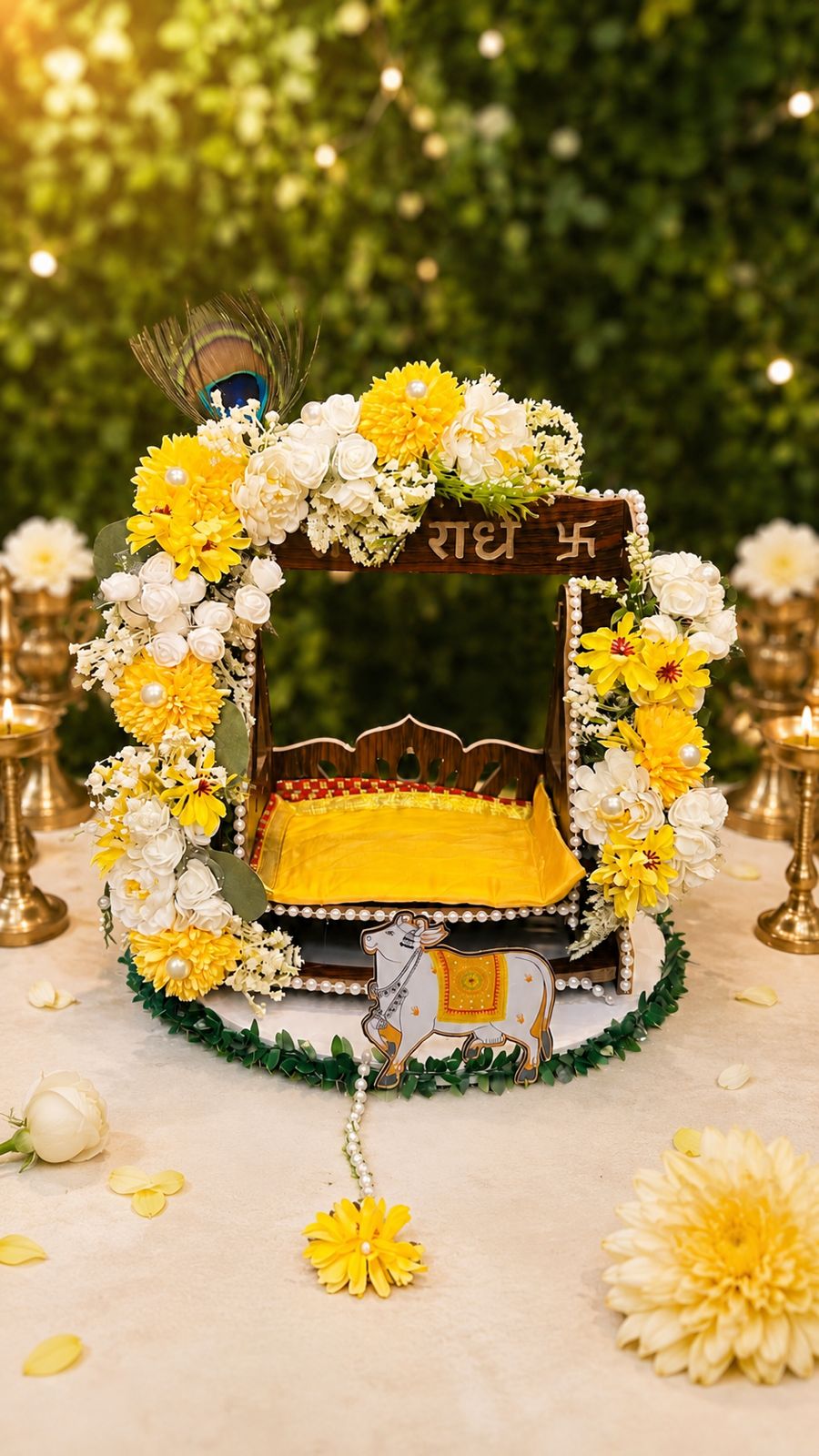 Beautiful Laddu Gopal Jhula | Krishna Ji Swing for Home Temple