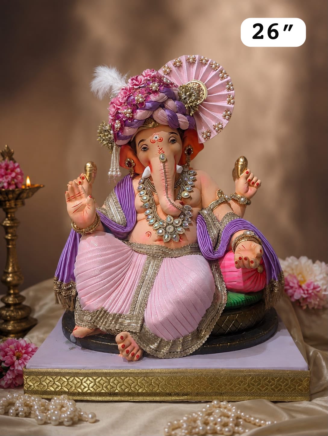 26 Inch Eco-Friendly Ganesha Idol | Plant-A-Ganesha