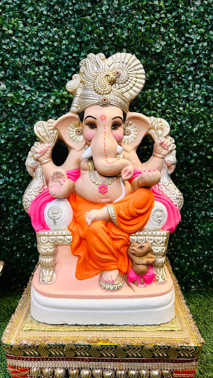 22INCH Eco-Friendly Hand-Painted Ganesha | Plant-A-Ganesha