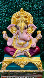24 INCH Eco-Friendly Hand-Painted Ganesha