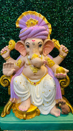 28 Inches Eco Friendly Hand Painted Ganesha