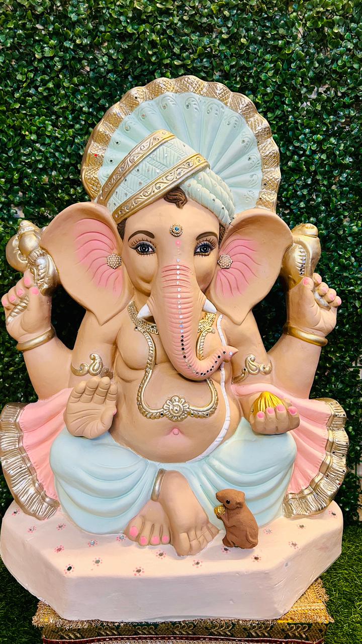 28 Inches Eco-Friendly Hand Painted Ganesha | Plant-A-Ganesha