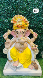 26 Inch Eco-Friendly Ganesh Idol | Plant-A-Ganesha | Sustainable Ganpati Murti