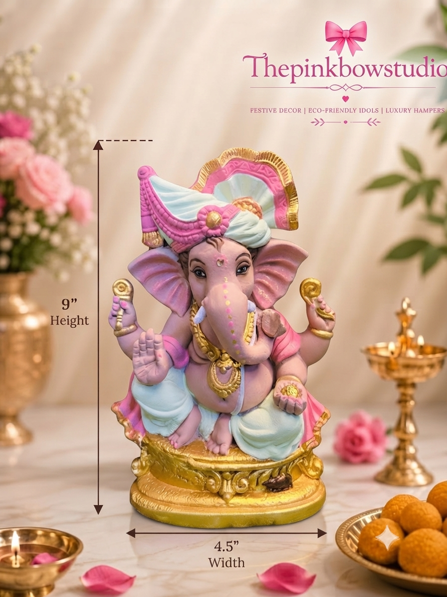 Eco-Friendly Pastel Ganesh Murti