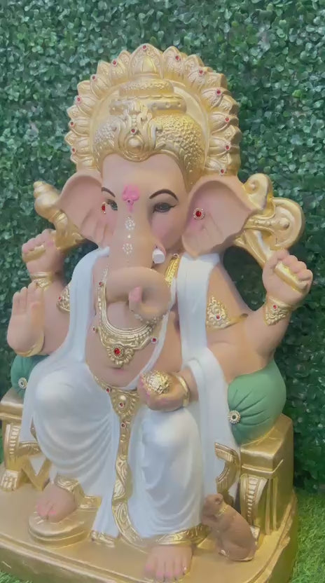 30 Inch Eco Friendly Ganesh Murti | Plant-A-Ganesh for Home Puja