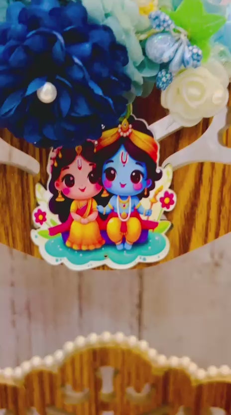 Wooden Laddu Gopal Jhula